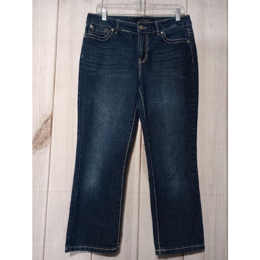 Nine West Jeans Ladies 8 28 Blue Straight‎ Leg